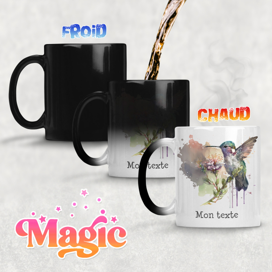 Tazza magica personalizzata - Colibrì