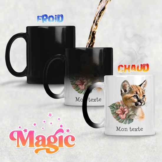 Tazza magica personalizzata - Cucciolo di Puma