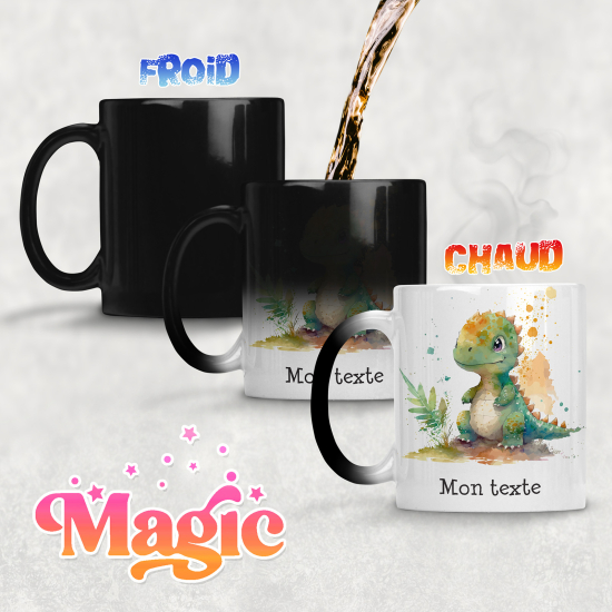 Tazza magica personalizzata - Drago