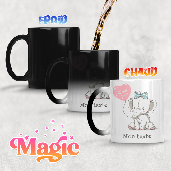 Tazza magica personalizzata - Elefante