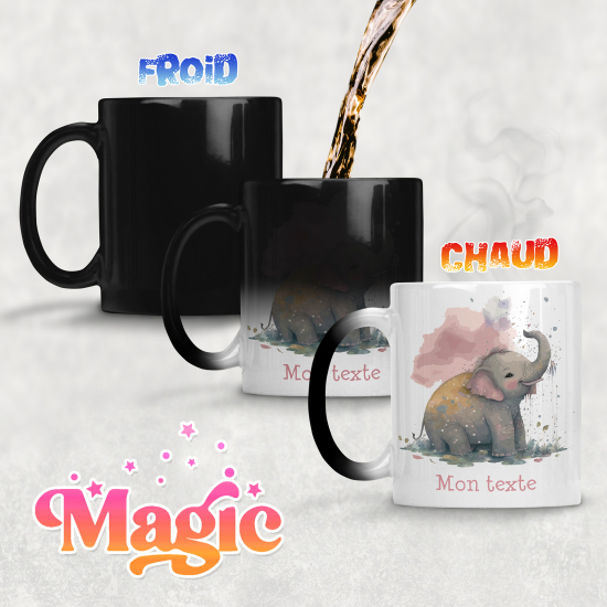 Tazza magica personalizzata - Elefante