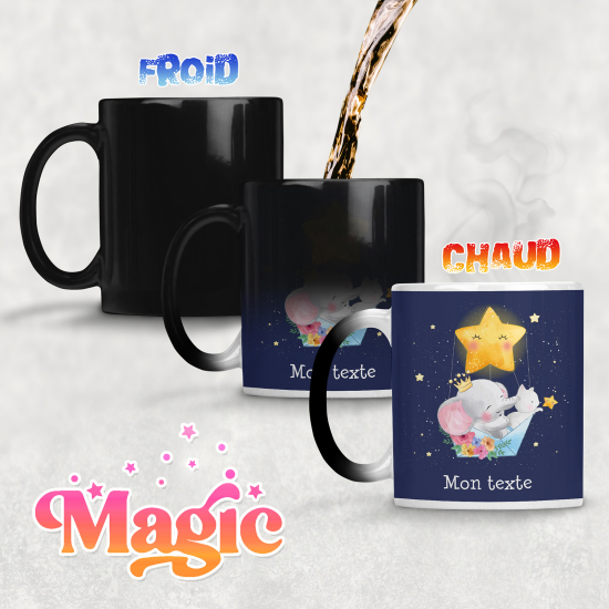 Tazza magica personalizzata - Elefante Altalena