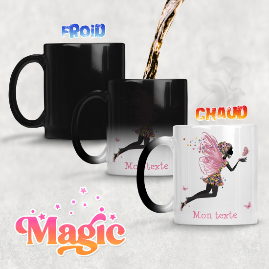 Tazza magica personalizzata - Fata Farfalle