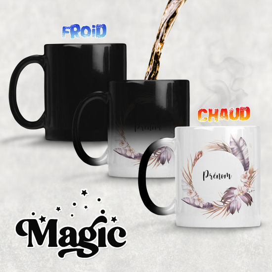 Tazza magica personalizzata - Fiori