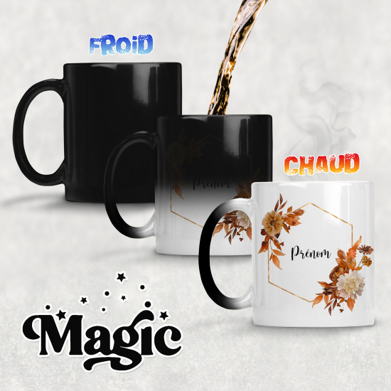 Tazza magica personalizzata - Fiori