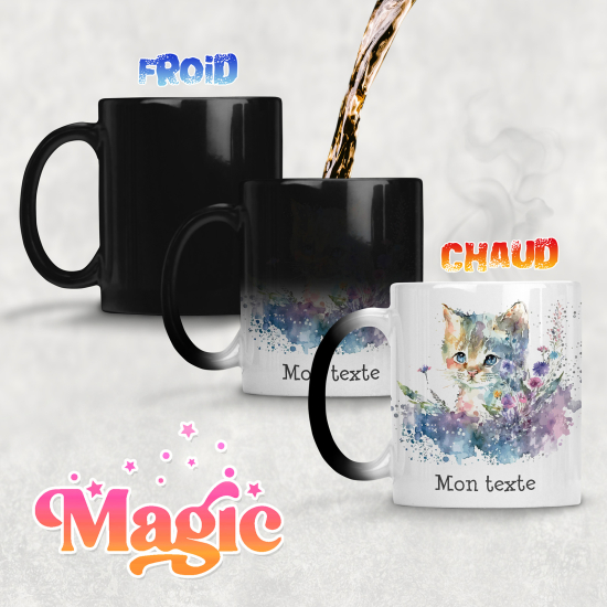 Tazza magica personalizzata - Gattino