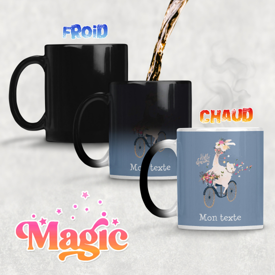 Tazza magica personalizzata - Lama in Bicicletta