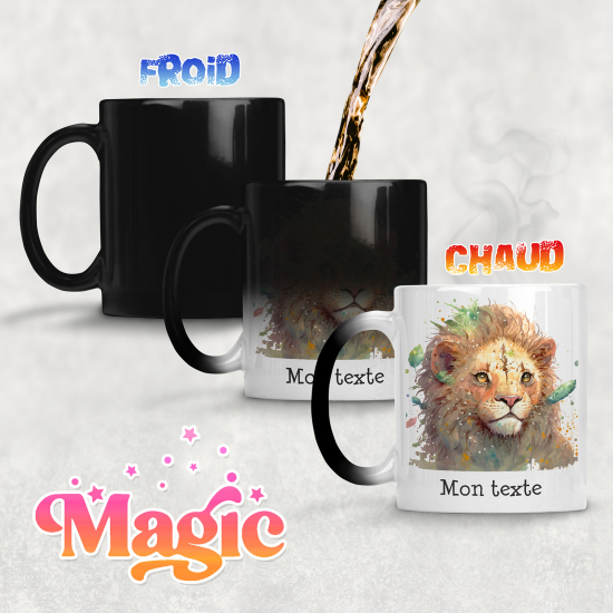 Tazza magica personalizzata - Leone