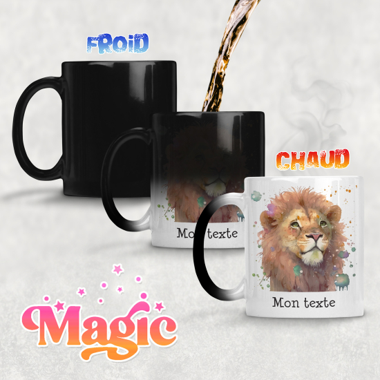 Tazza magica personalizzata - Leone