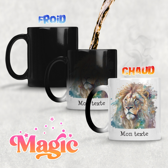 Tazza magica personalizzata - Leone
