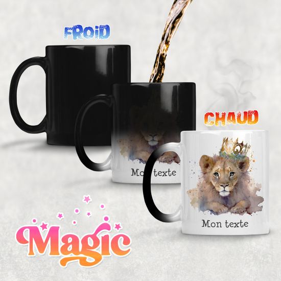 Tazza magica personalizzata - Leone re