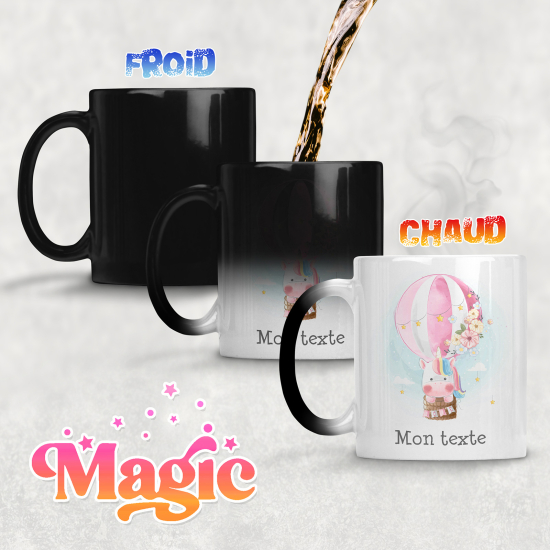 Tazza magica personalizzata - Mongolfiera
