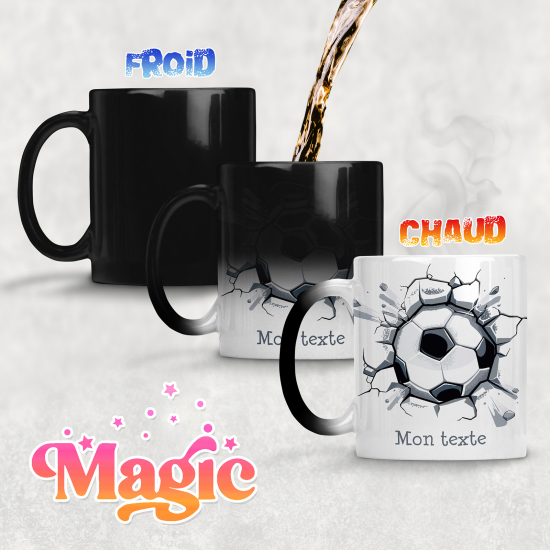 Tazza magica personalizzata - Pallone da Calcio