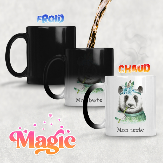 Tazza magica personalizzata - Panda