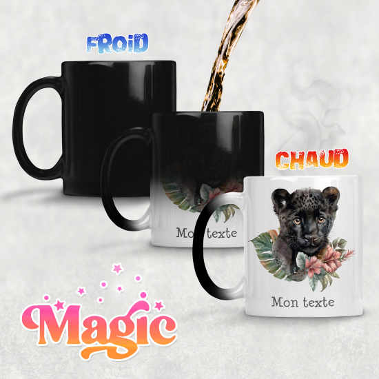 Tazza magica personalizzata - Pantera Nera