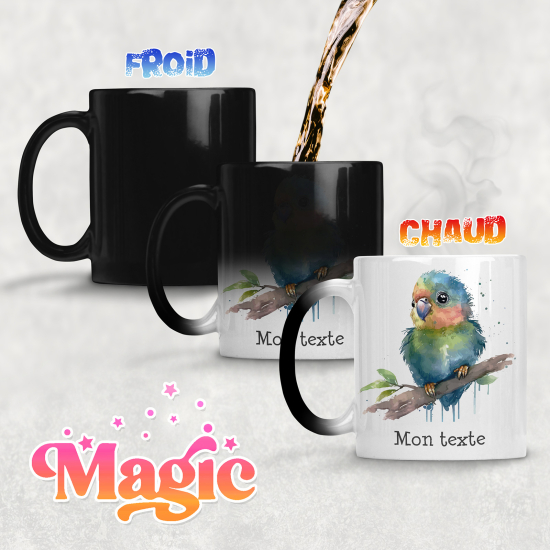 Tazza magica personalizzata - Pappagallo