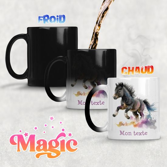 Tazza magica personalizzata - Pony