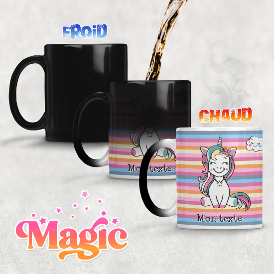 Tazza magica personalizzata - Sorriso di Unicorno