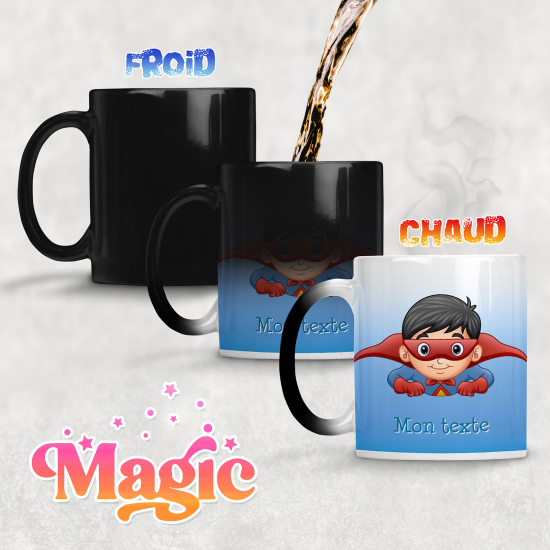 Tazza magica personalizzata - Supereroe