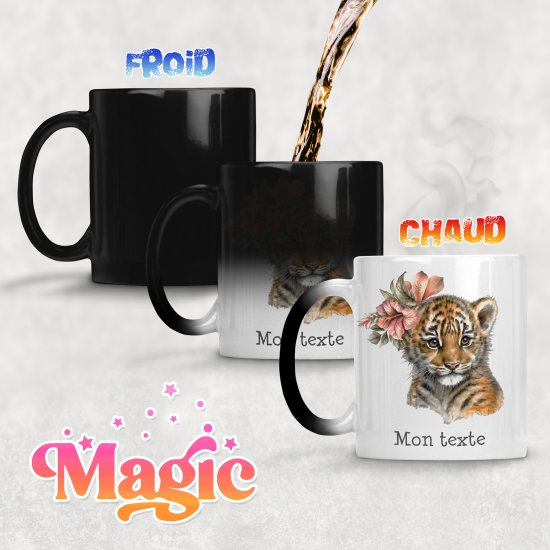 Tazza magica personalizzata - Tigreau