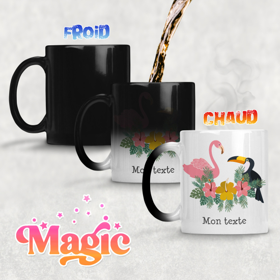 Tazza magica personalizzata - Uccelli Tropicali