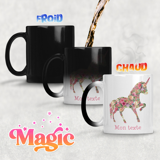 Tazza magica personalizzata - Unicorno