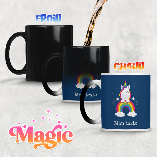 Tazza magica personalizzata - Unicorno Arcobaleno