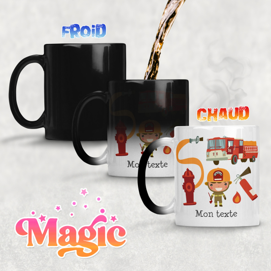 Tazza magica personalizzata - Vigili del fuoco