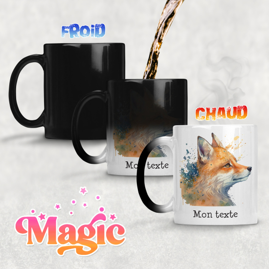 Tazza magica personalizzata - Volpe