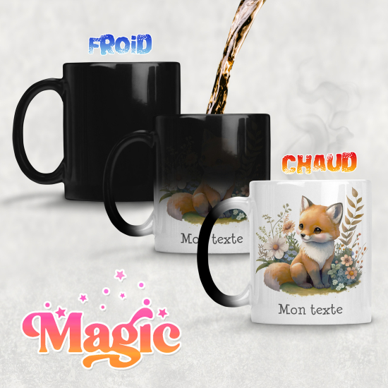 Tazza magica personalizzata - Volpe