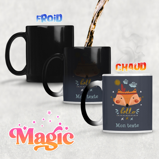Tazza magica personalizzata - Volpe Ciao