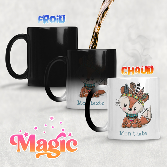Tazza magica personalizzata - Volpe Indiana