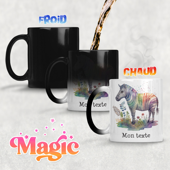 Tazza magica personalizzata - Zebra