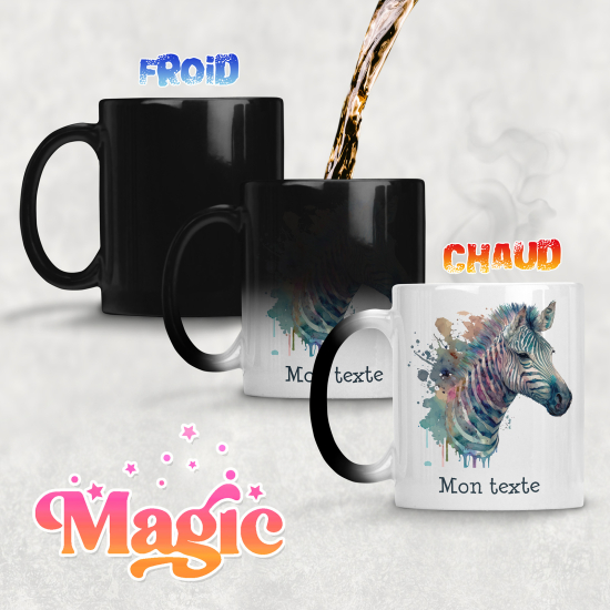 Tazza magica personalizzata - Zebra