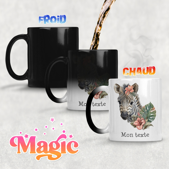 Tazza magica personalizzata - Zebra