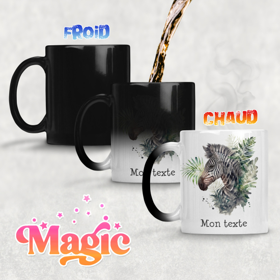 Tazza magica personalizzata - Zebra