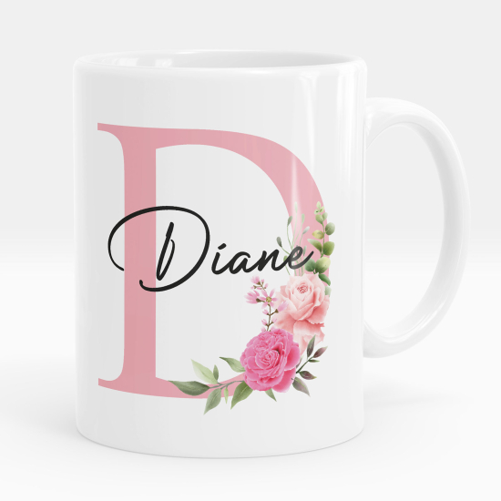 Tazza / Mug monogram personalizzata - Lettera D