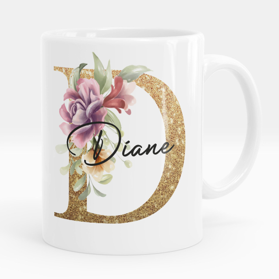 Tazza / Mug monogram personalizzata - Lettera D