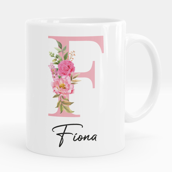 Tazza / Mug monogram personalizzata - Lettera F