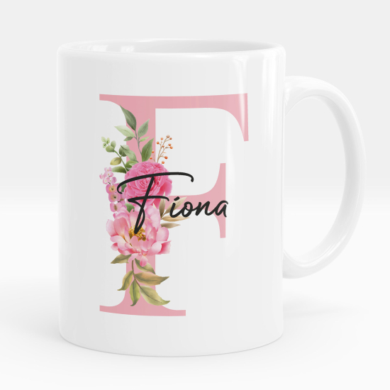 Tazza / Mug monogram personalizzata - Lettera F
