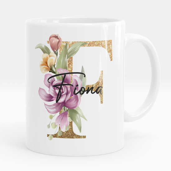 Tazza / Mug monogram personalizzata - Lettera F
