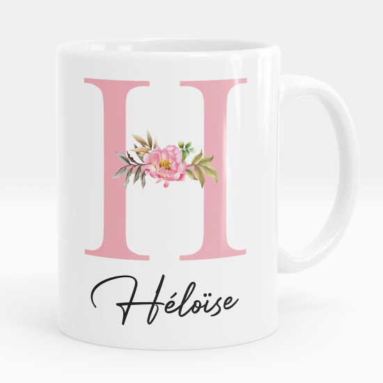 Tazza / Mug monogram personalizzata - Lettera H