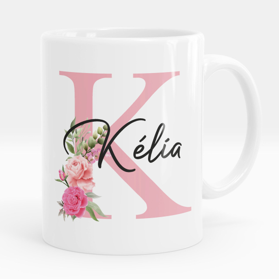Tazza / Mug monogram personalizzata - Lettera K