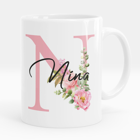 Tazza / Mug monogram personalizzata - Lettera N