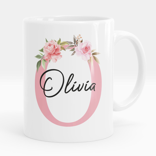 Tazza / Mug monogram personalizzata - Lettera O