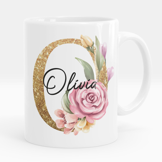 Tazza / Mug monogram personalizzata - Lettera O