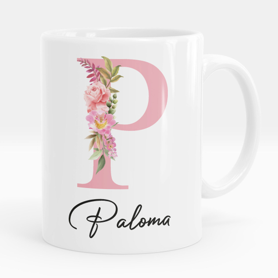 Tazza / Mug monogram personalizzata - Lettera P