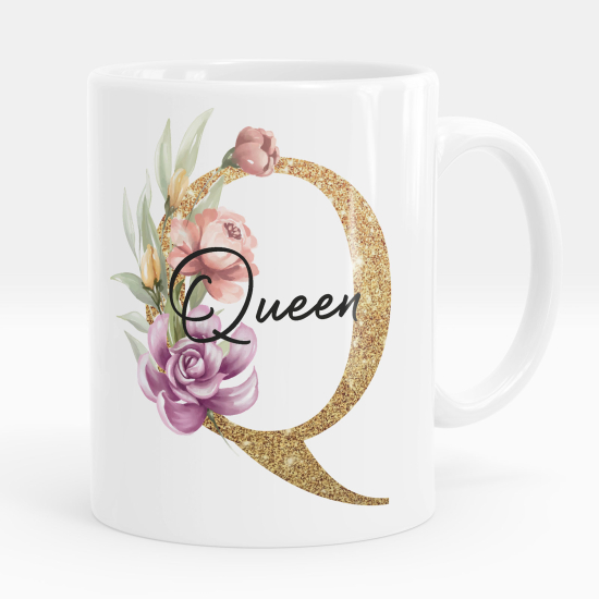 Tazza / Mug monogram personalizzata - Lettera Q