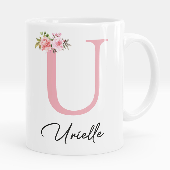 Tazza / Mug monogram personalizzata - Lettera U