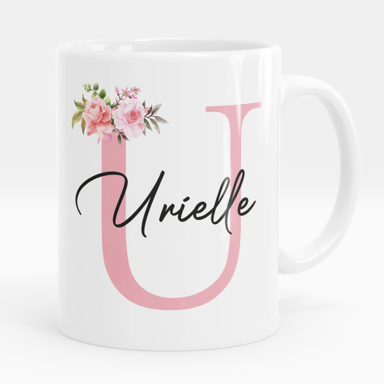 Tazza / Mug monogram personalizzata - Lettera U